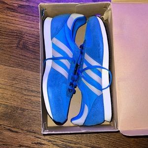 Adidas racer blue and silver